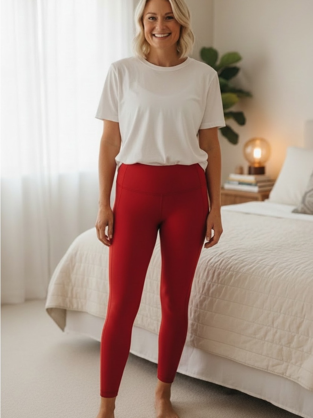 lululemon athletica Red High-Rise Leggings